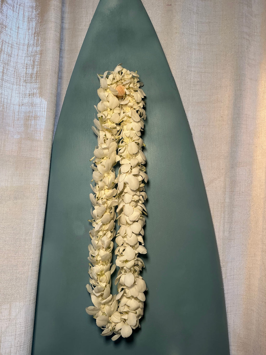 White double orchid lei